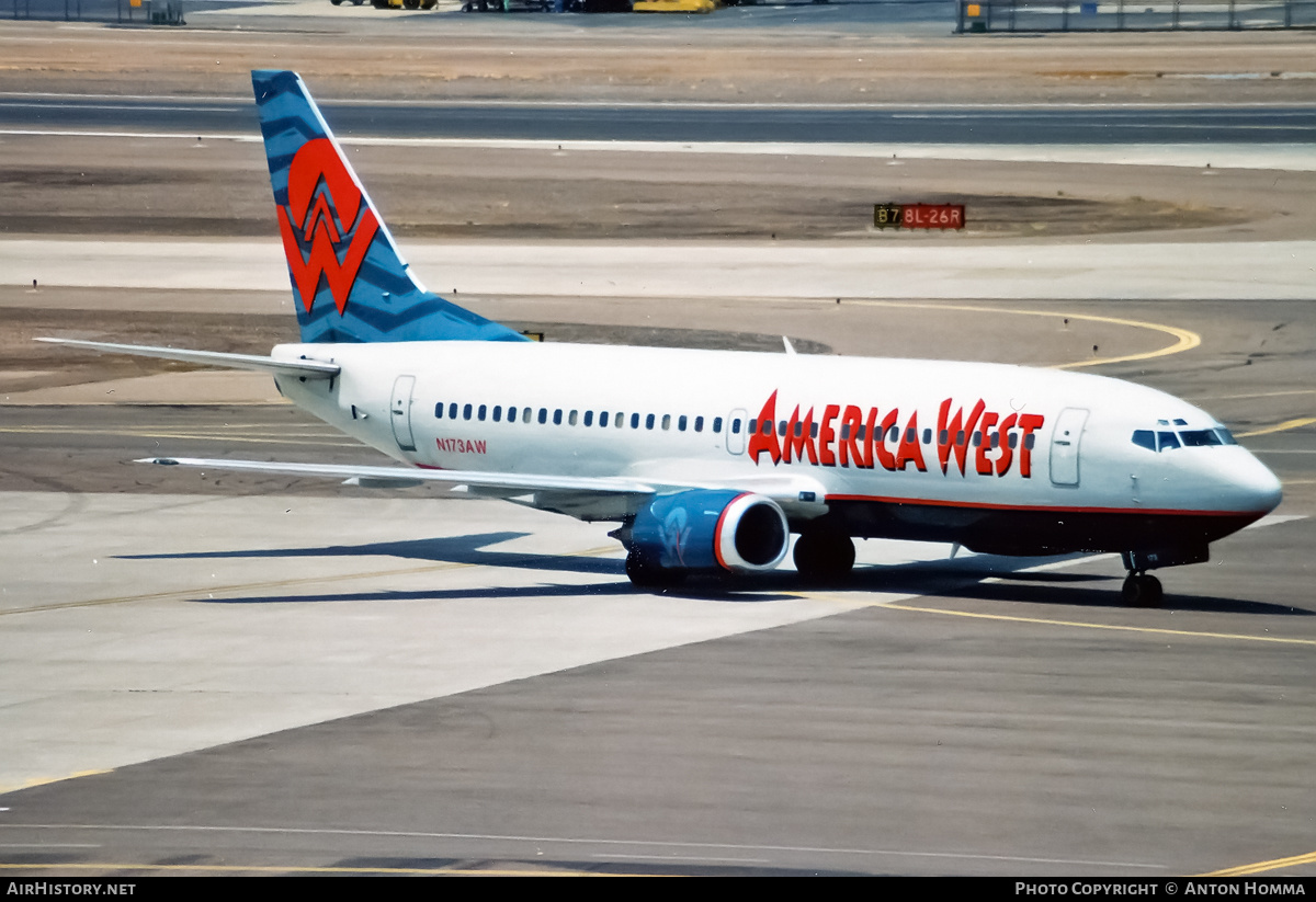 Aircraft Photo of N173AW | Boeing 737-33A | America West Airlines | AirHistory.net #206913