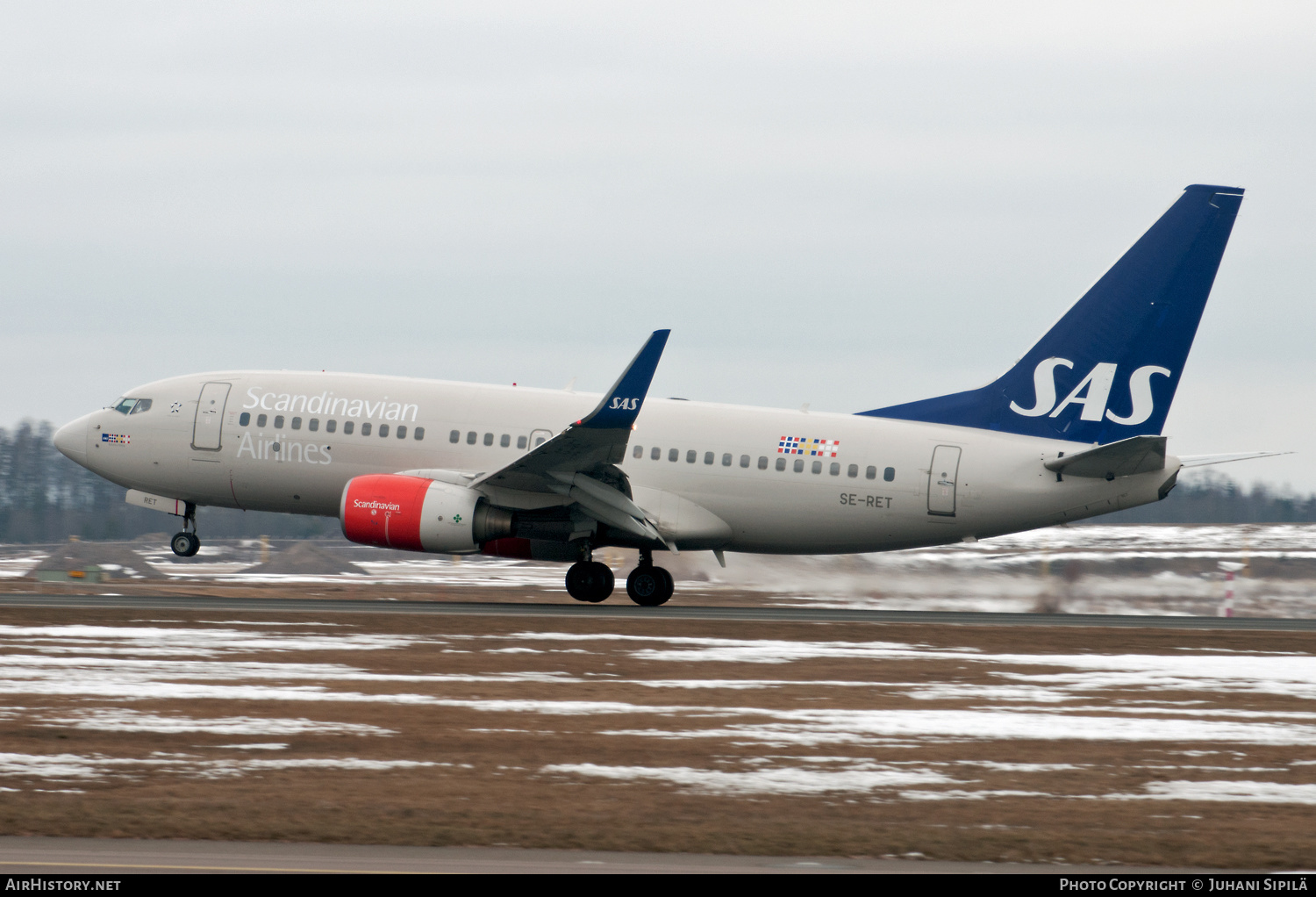 Aircraft Photo of SE-RET | Boeing 737-76N | Scandinavian Airlines - SAS | AirHistory.net #206926