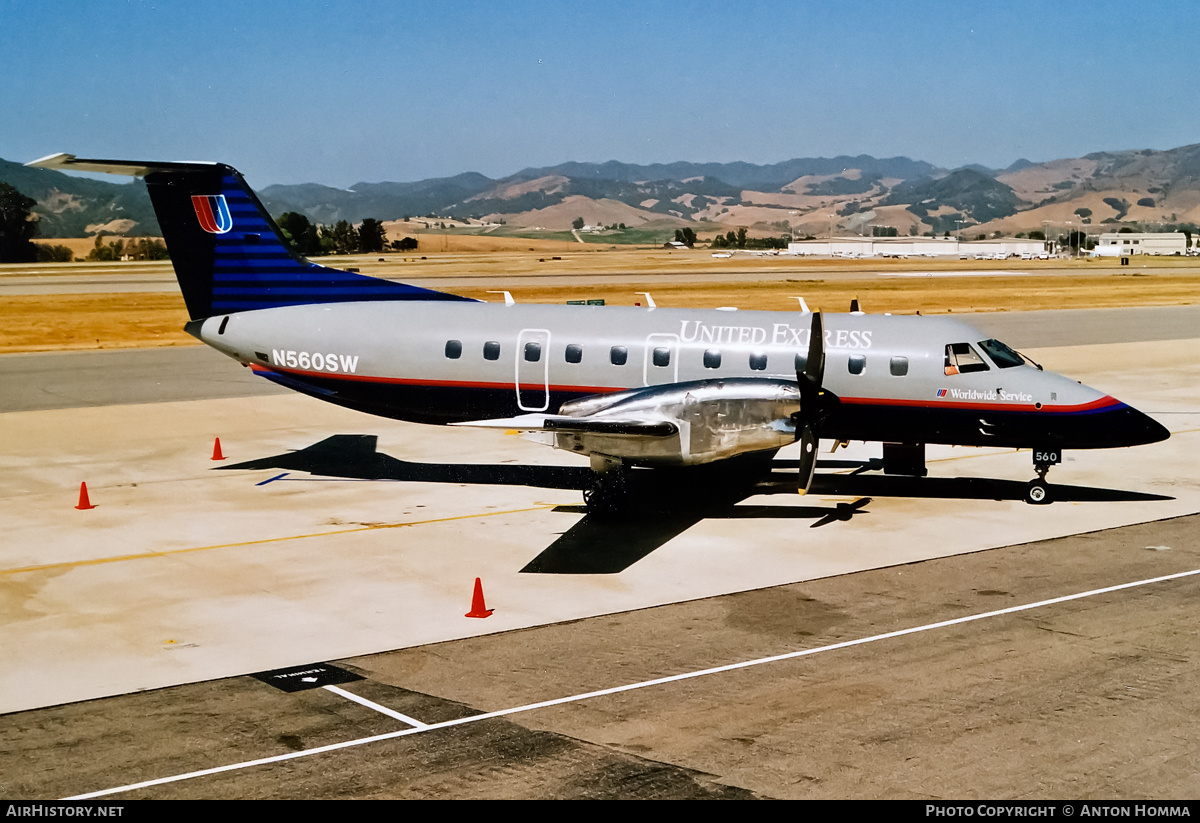 Aircraft Photo of N560SW | Embraer EMB-120ER Brasilia | United Express | AirHistory.net #206986