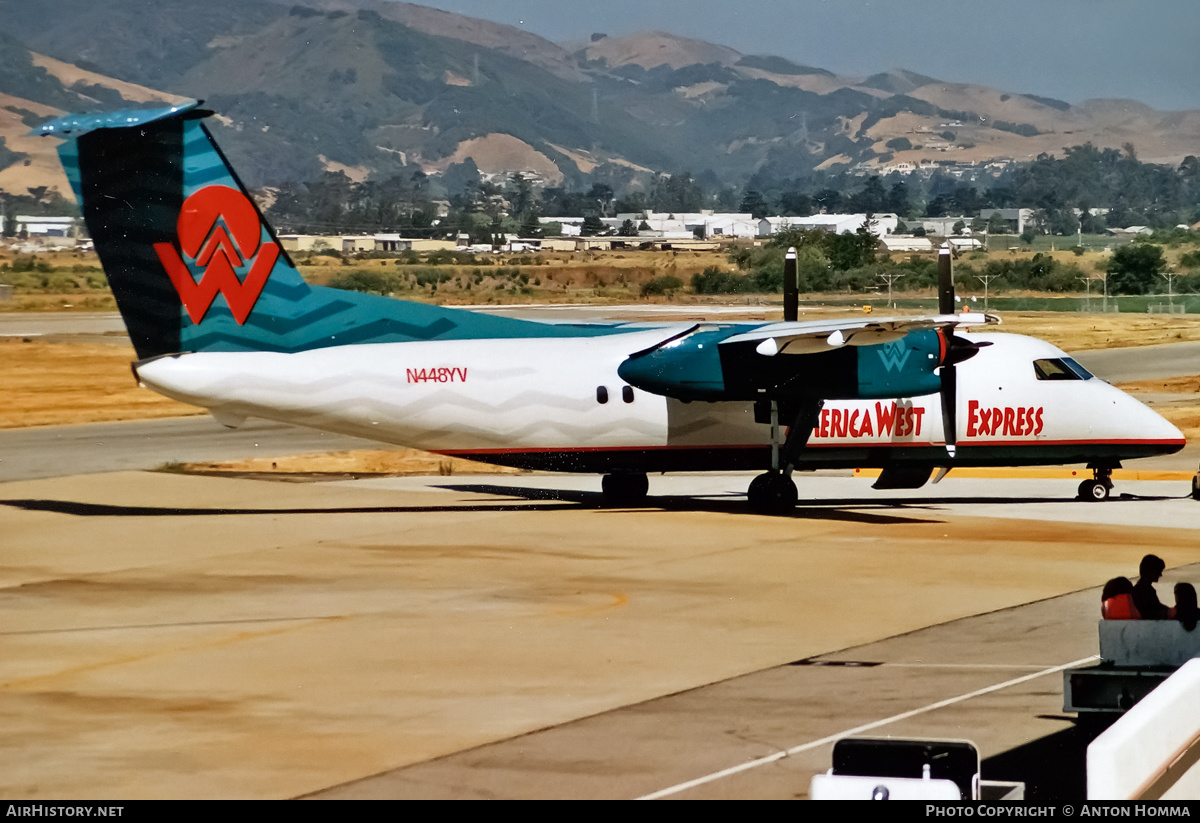 Aircraft Photo of N448YV | De Havilland Canada DHC-8-202 Dash 8 | America West Express | AirHistory.net #206989