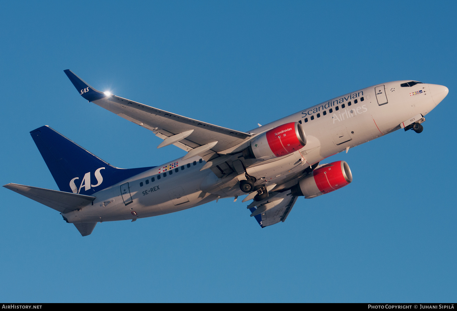 Aircraft Photo of SE-REX | Boeing 737-76N | Scandinavian Airlines - SAS | AirHistory.net #207005