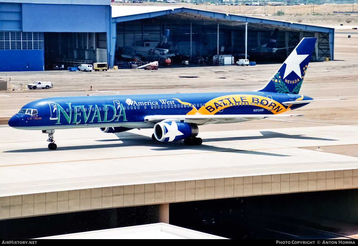 Aircraft Photo of N915AW | Boeing 757-225 | America West Airlines | AirHistory.net #207032