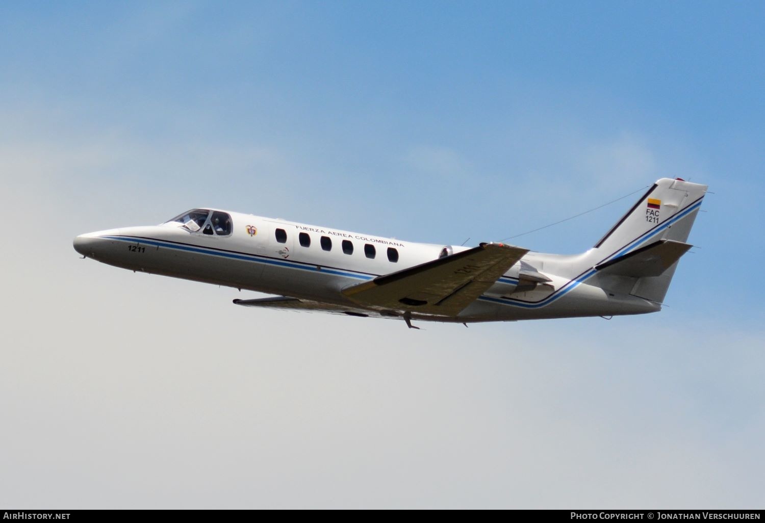 Aircraft Photo of FAC1211 | Cessna 550 Citation II | Colombia - Air Force | AirHistory.net #207157