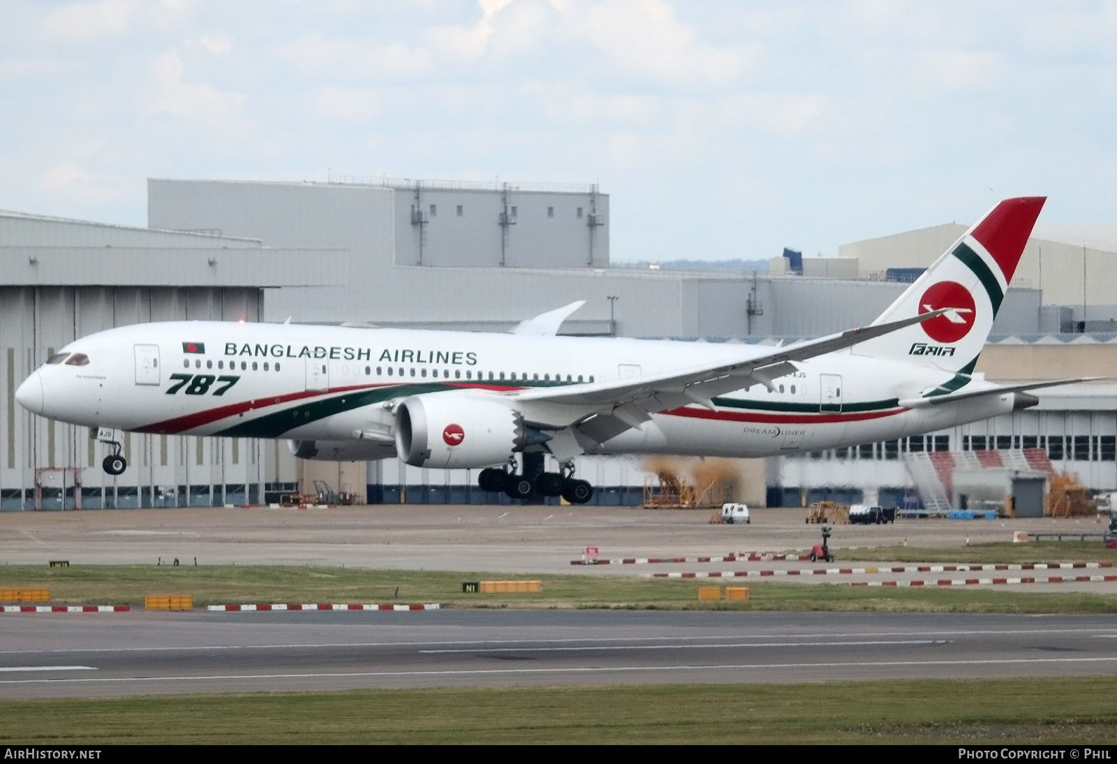 Aircraft Photo of S2-AJS | Boeing 787-8 Dreamliner | Biman Bangladesh Airlines | AirHistory.net #207227