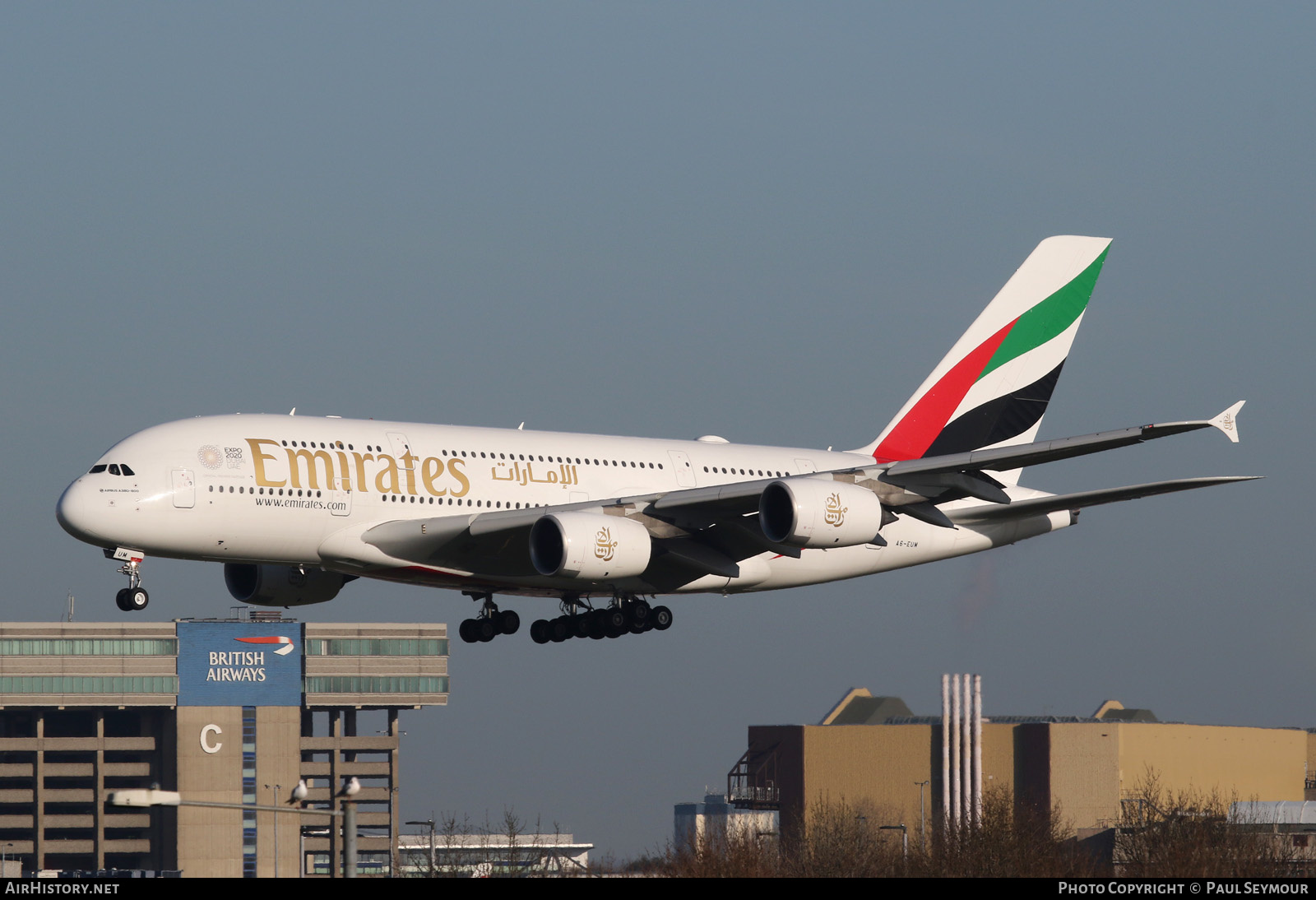 Aircraft Photo of A6-EUM | Airbus A380-861 | Emirates | AirHistory.net #207244