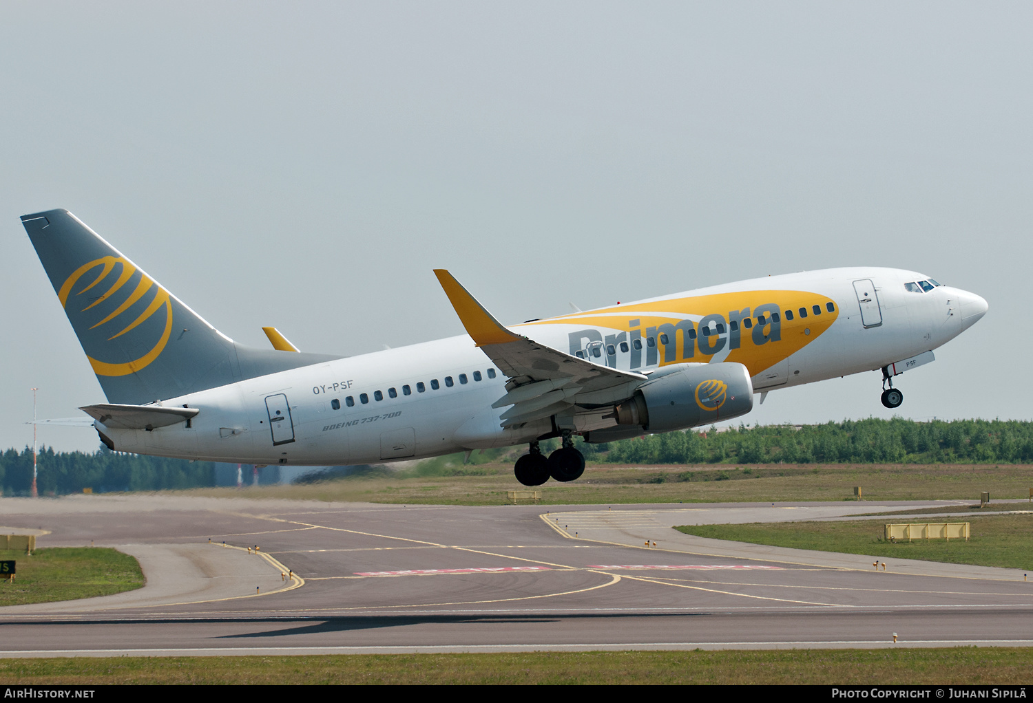 Aircraft Photo of OY-PSF | Boeing 737-7Q8 | Primera Air | AirHistory.net #207271