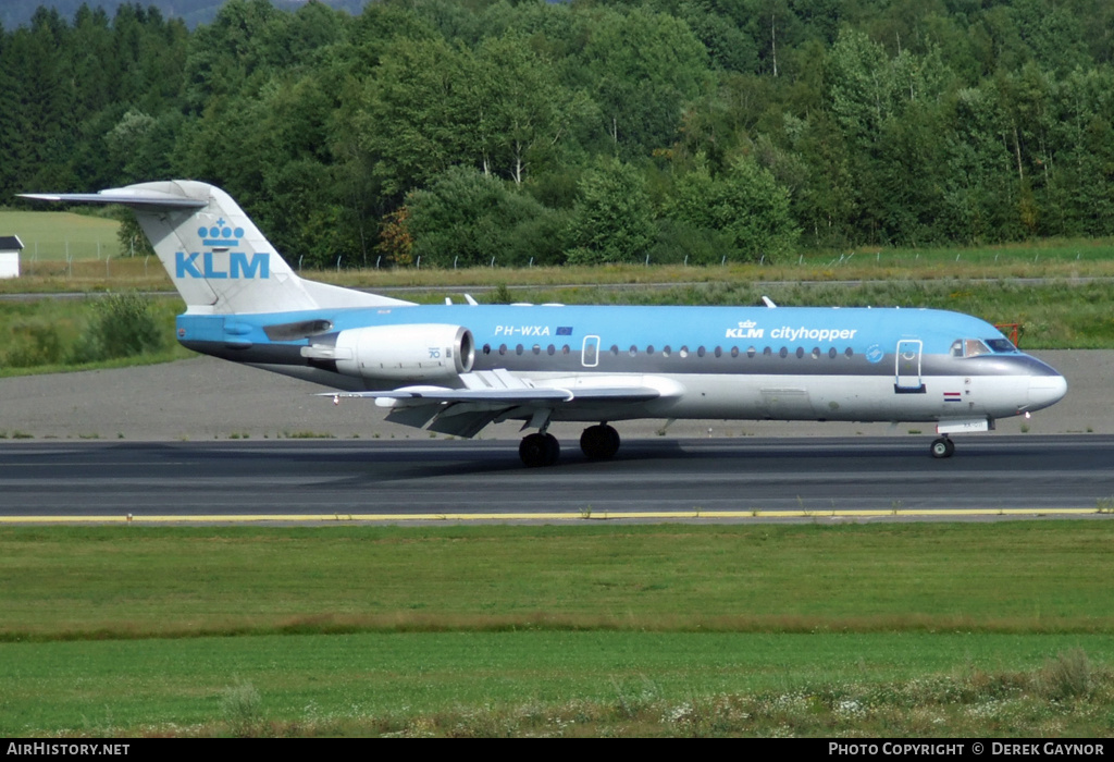 Aircraft Photo of PH-WXA | Fokker 70 (F28-0070) | KLM Cityhopper | AirHistory.net #207283