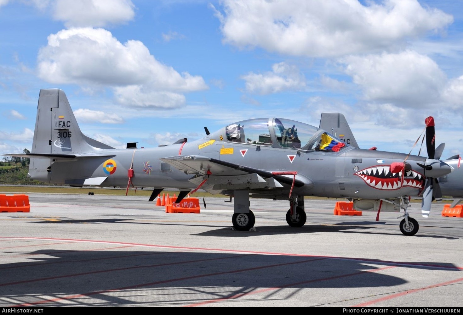 Aircraft Photo of FAC3106 | Embraer A-29B Super Tucano | Colombia - Air Force | AirHistory.net #207286