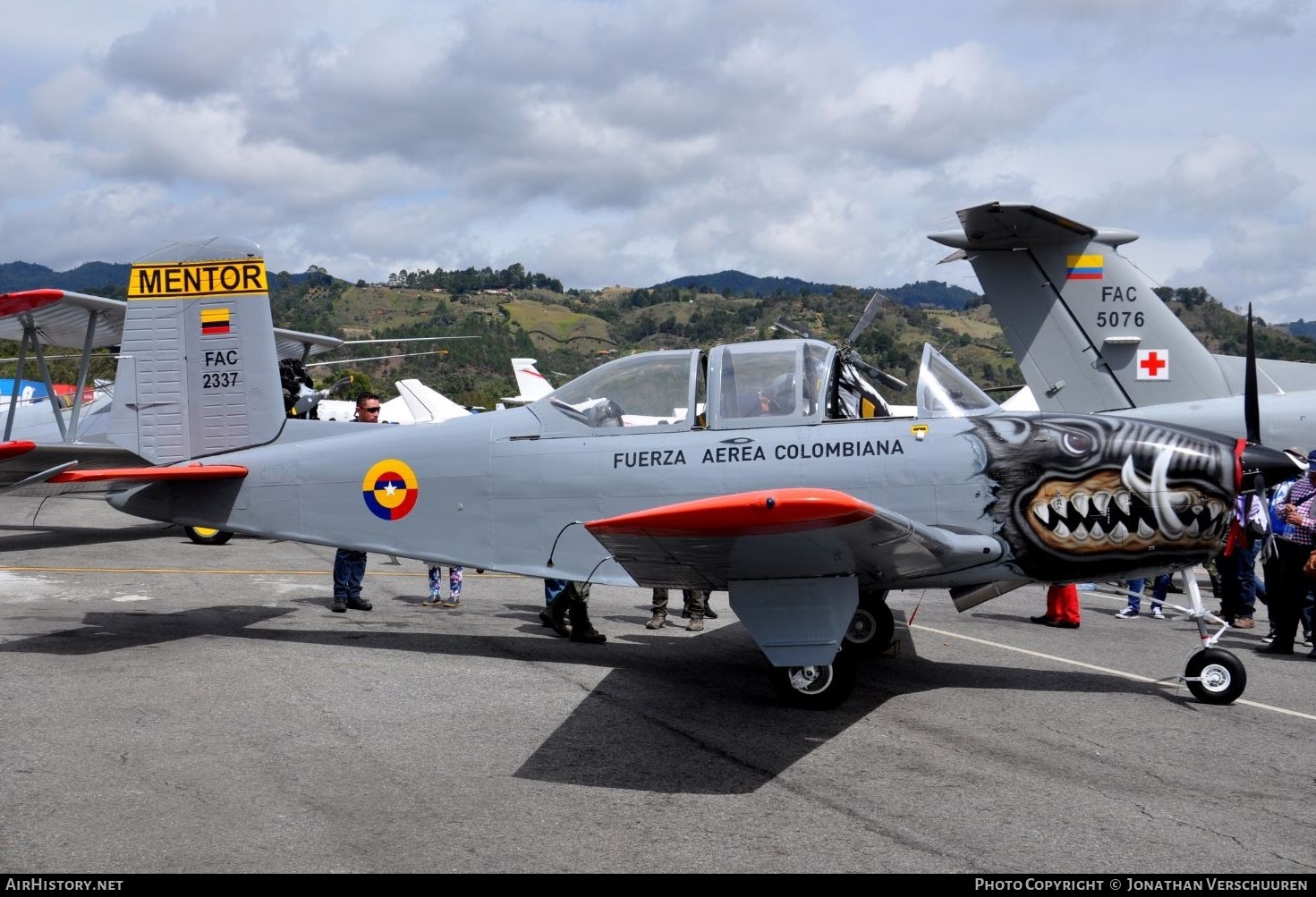 Aircraft Photo of FAC2337 | Beech T-34C Turbo Mentor (45) | Colombia - Air Force | AirHistory.net #207303