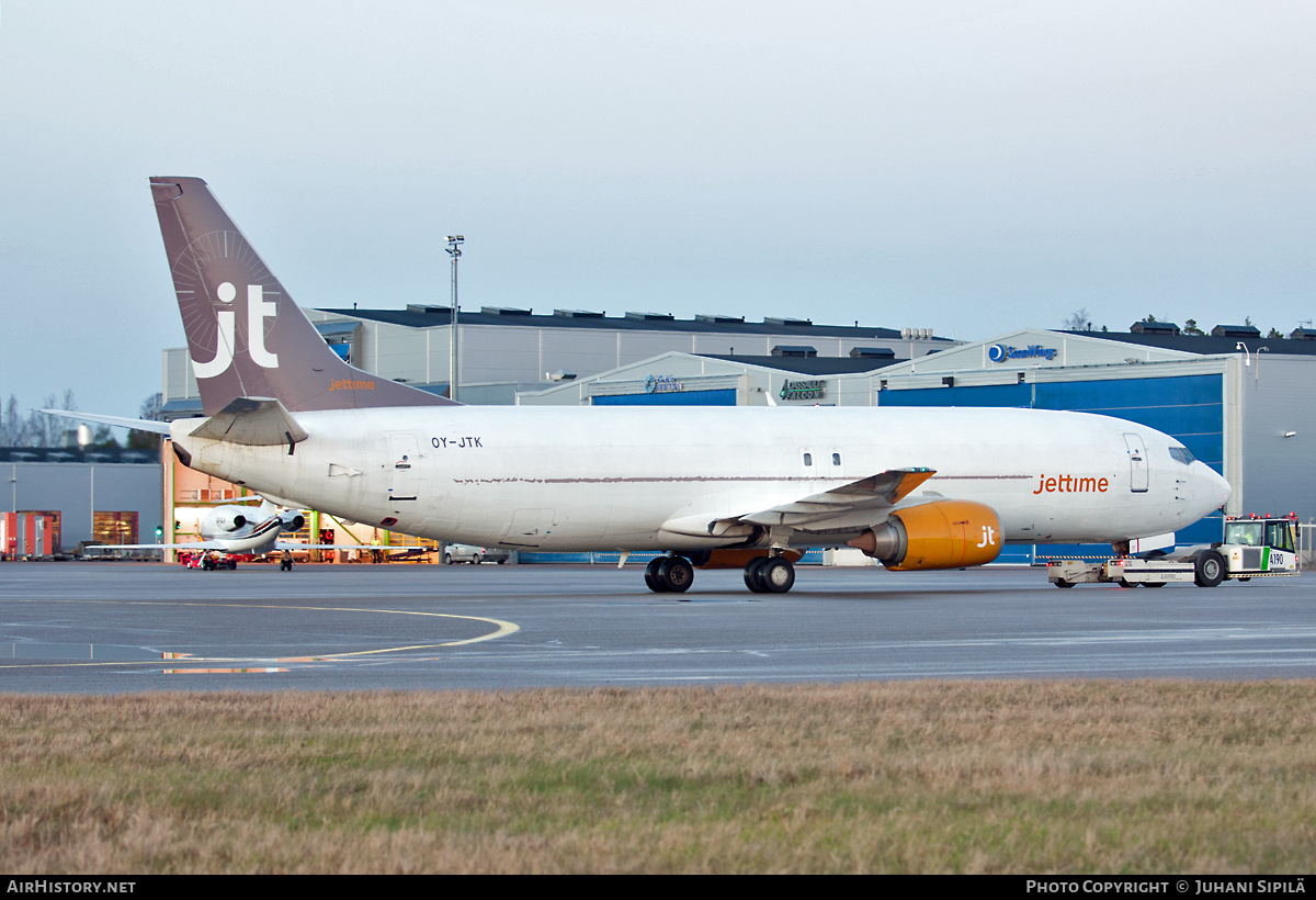 Aircraft Photo of OY-JTK | Boeing 737-4Y0(SF) | Jettime | AirHistory.net #207330