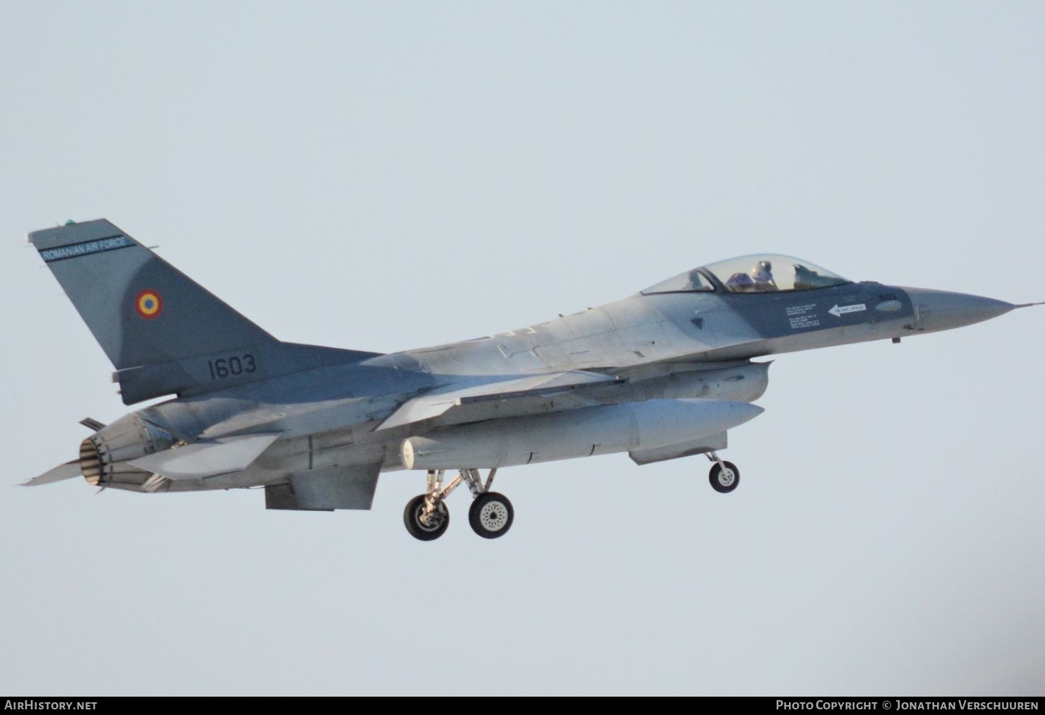 Aircraft Photo of 1603 | General Dynamics F-16AM Fighting Falcon | Romania - Air Force | AirHistory.net #207370