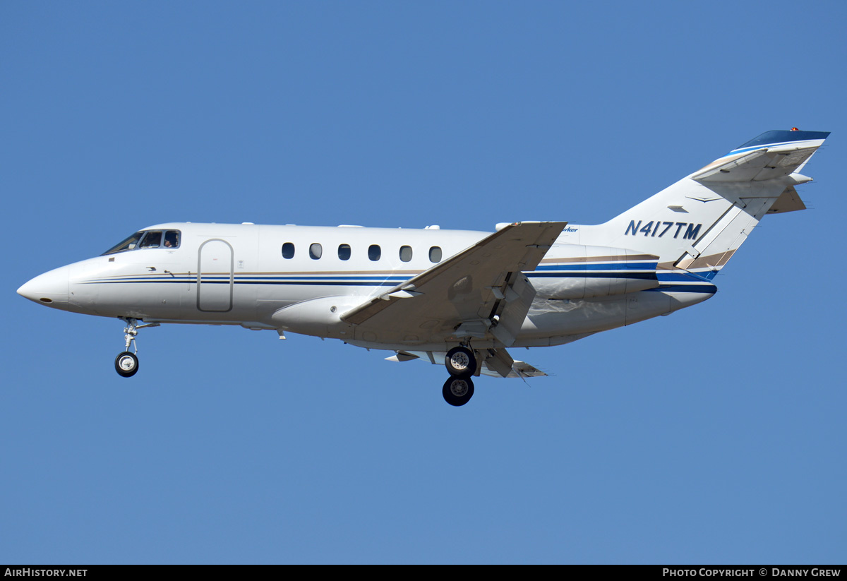 Aircraft Photo of N417TM | Raytheon Hawker 800XP | AirHistory.net #207375