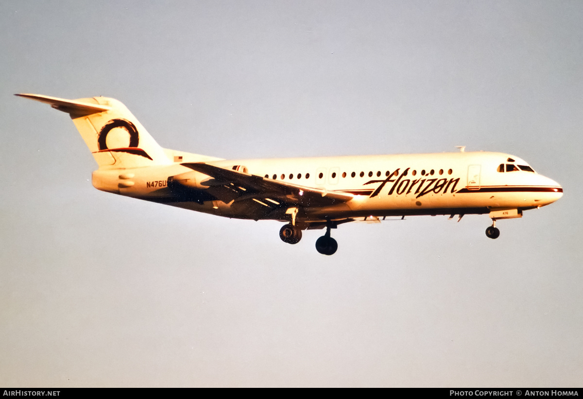 Aircraft Photo of N476US | Fokker F28-4000 Fellowship | Horizon Air | AirHistory.net #207393