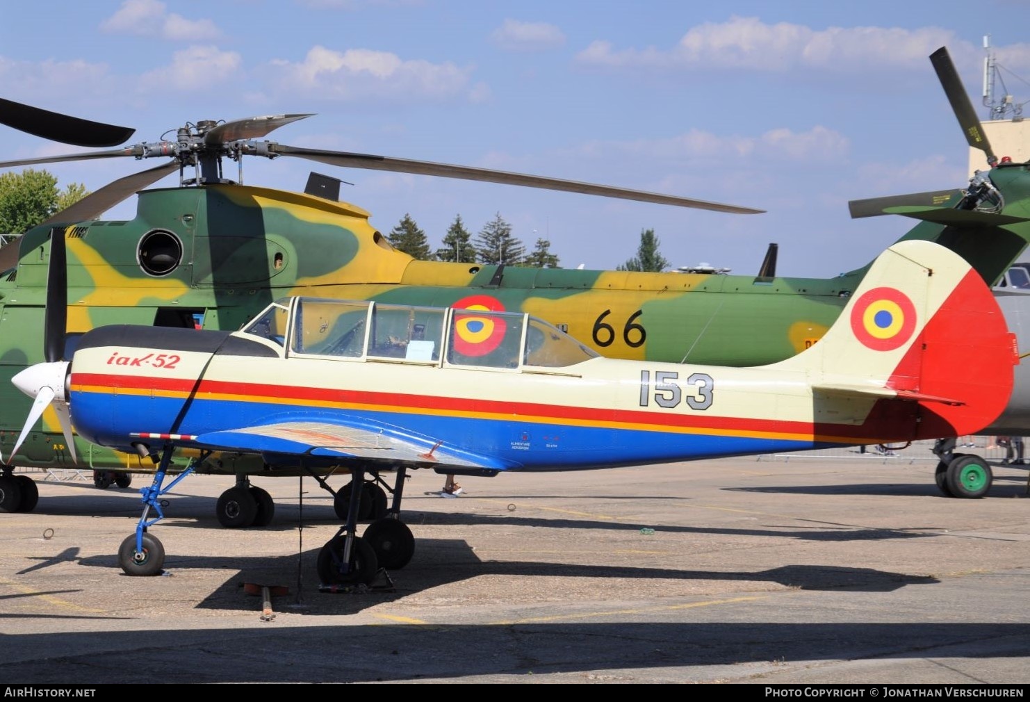 Aircraft Photo of 153 | Yakovlev Yak-52 | Romania - Air Force | AirHistory.net #207424