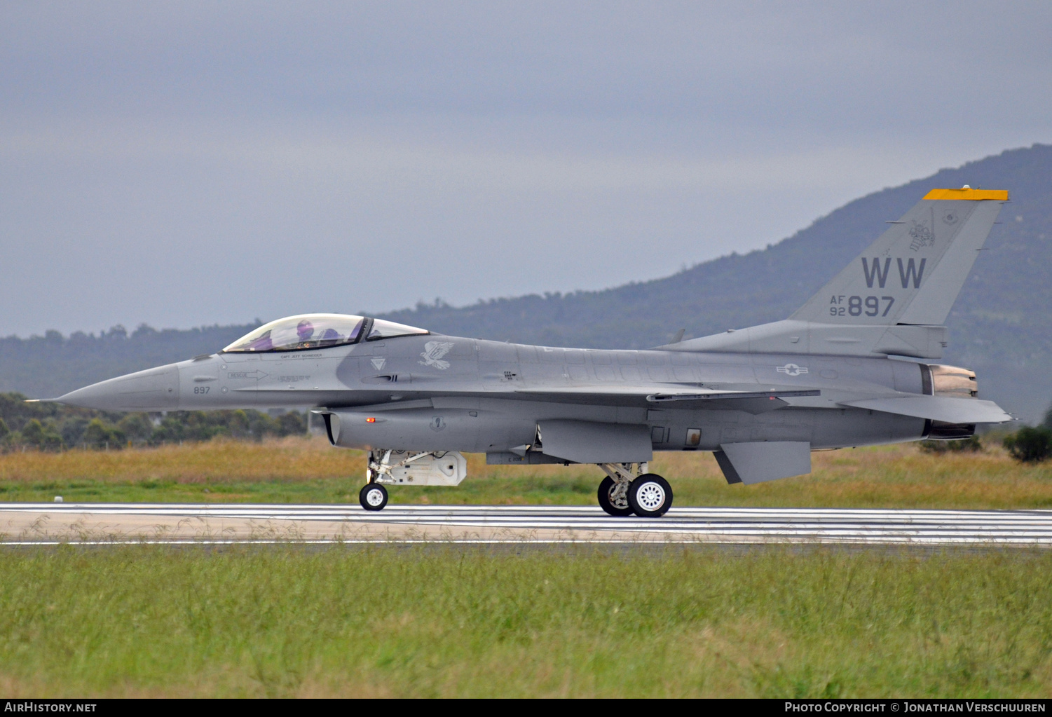 Aircraft Photo of 92-3897 / AF92-897 | Lockheed F-16CM Fighting Falcon | USA - Air Force | AirHistory.net #207506