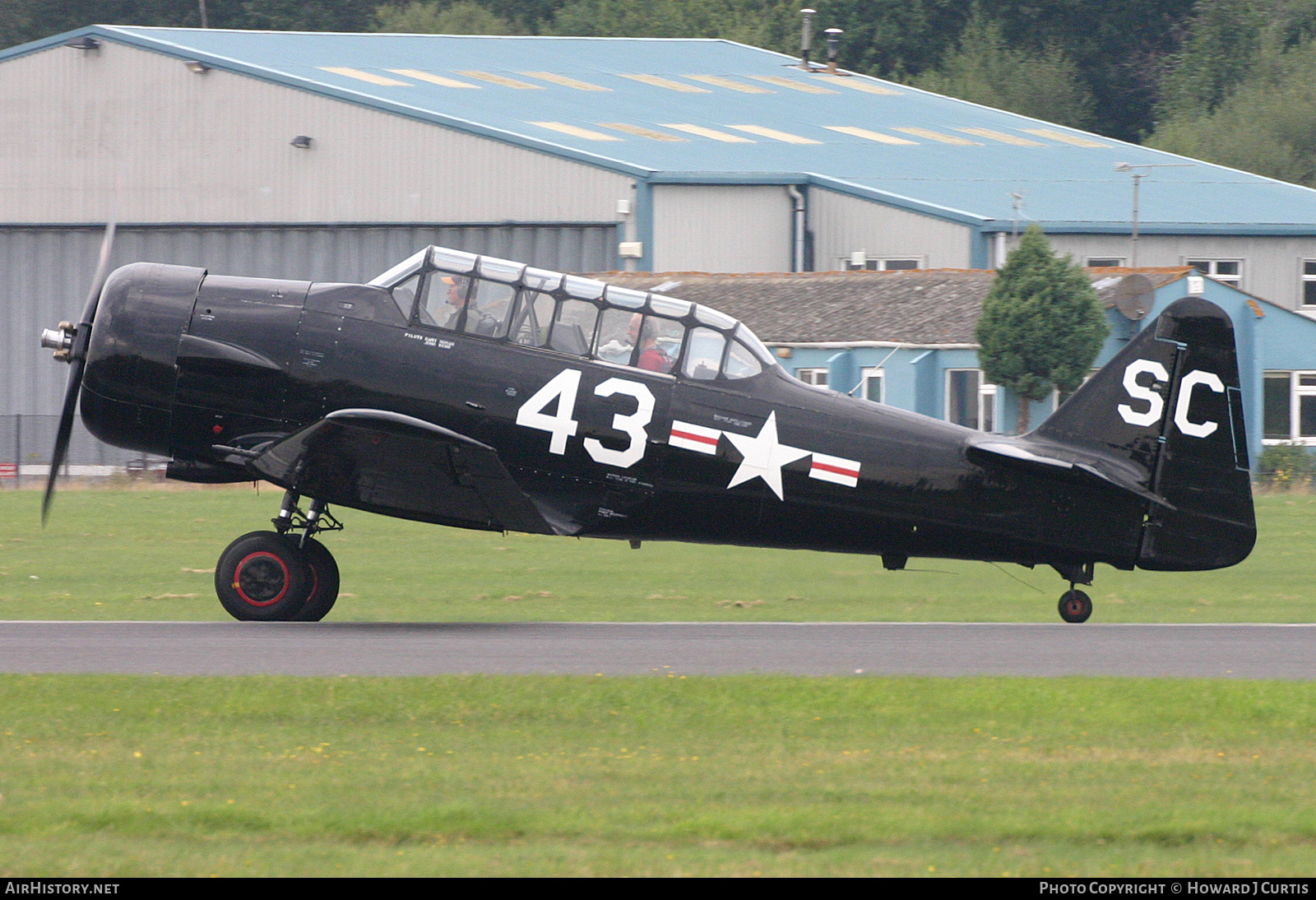 Aircraft Photo of G-AZSC | North American AT-16 Harvard IIB | USA - Air Force | AirHistory.net #207668