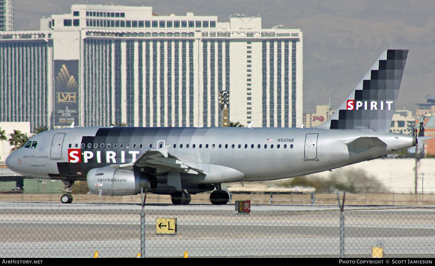 Aircraft Photo of N510NK | Airbus A319-132 | Spirit Airlines | AirHistory.net #207693