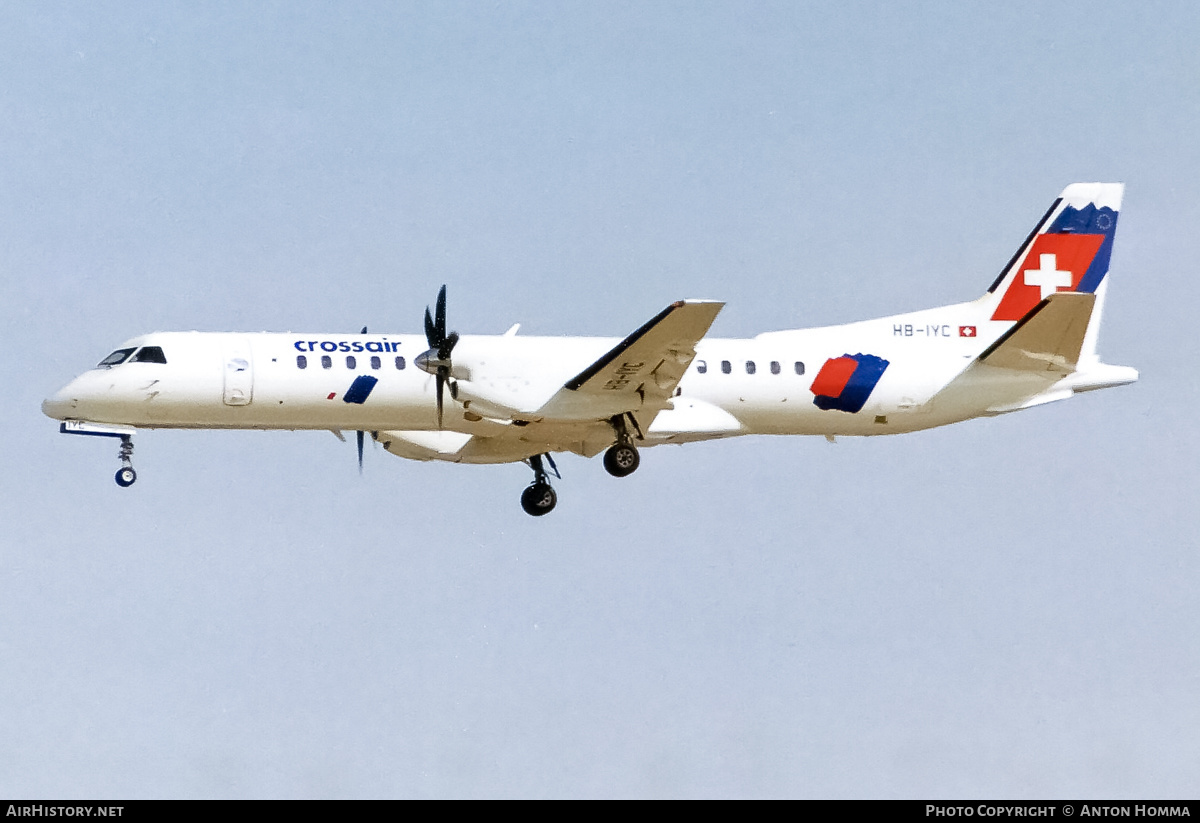 Aircraft Photo of HB-IYC | Saab 2000 | Crossair | AirHistory.net #207695