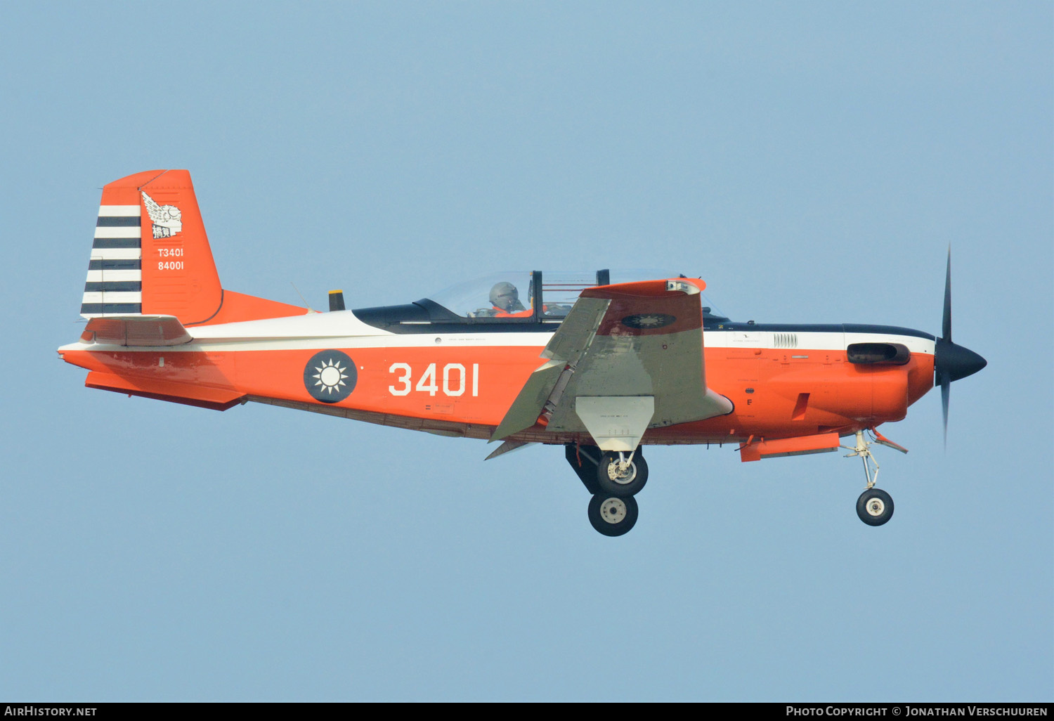 Aircraft Photo of T-3401 / 3401 | Beech T-34C-1 Turbo Mentor | Taiwan - Air Force | AirHistory.net #207785