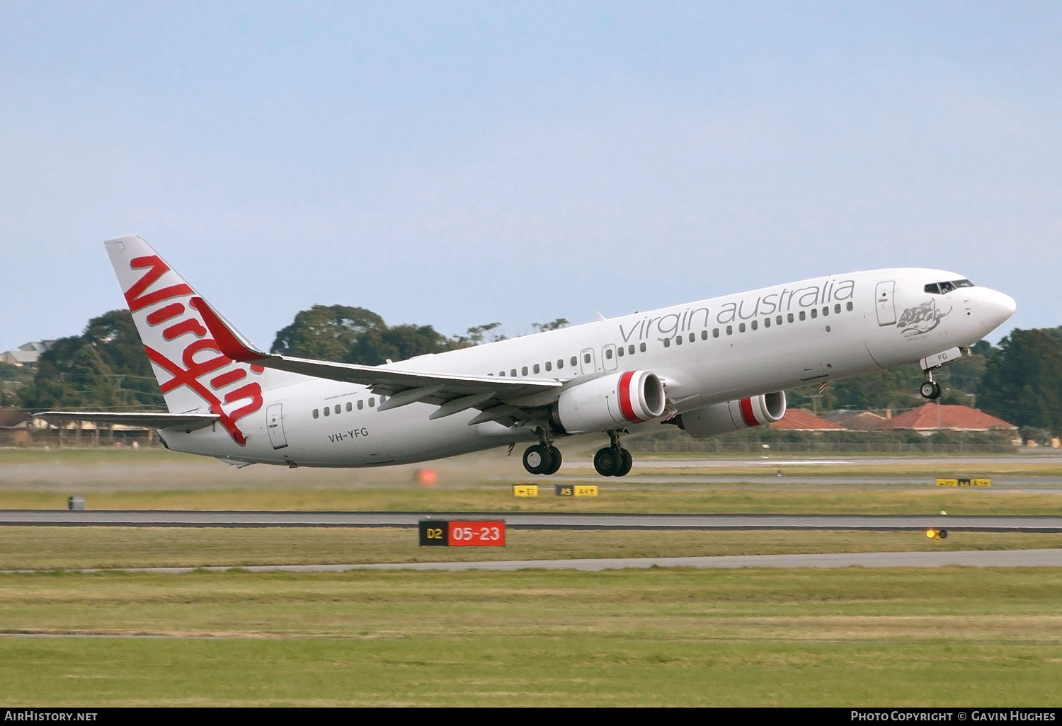 Aircraft Photo of VH-YFG | Boeing 737-8FE | Virgin Australia Airlines | AirHistory.net #207794