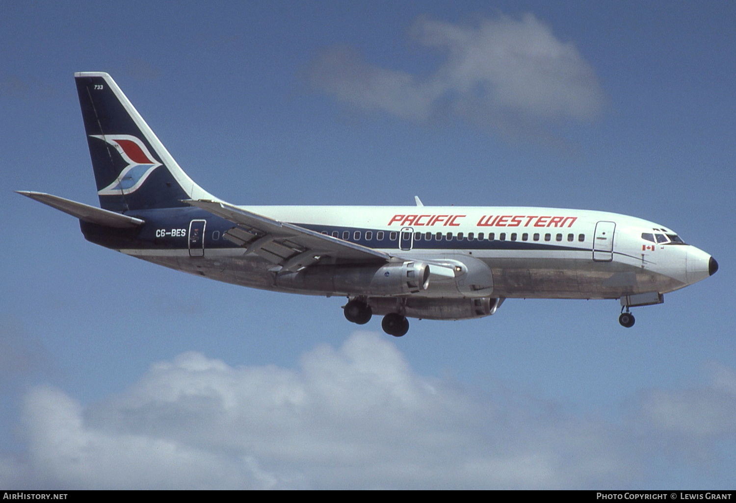 Aircraft Photo of C6-BES | Boeing 737-214 | Pacific Western Airlines | AirHistory.net #207808