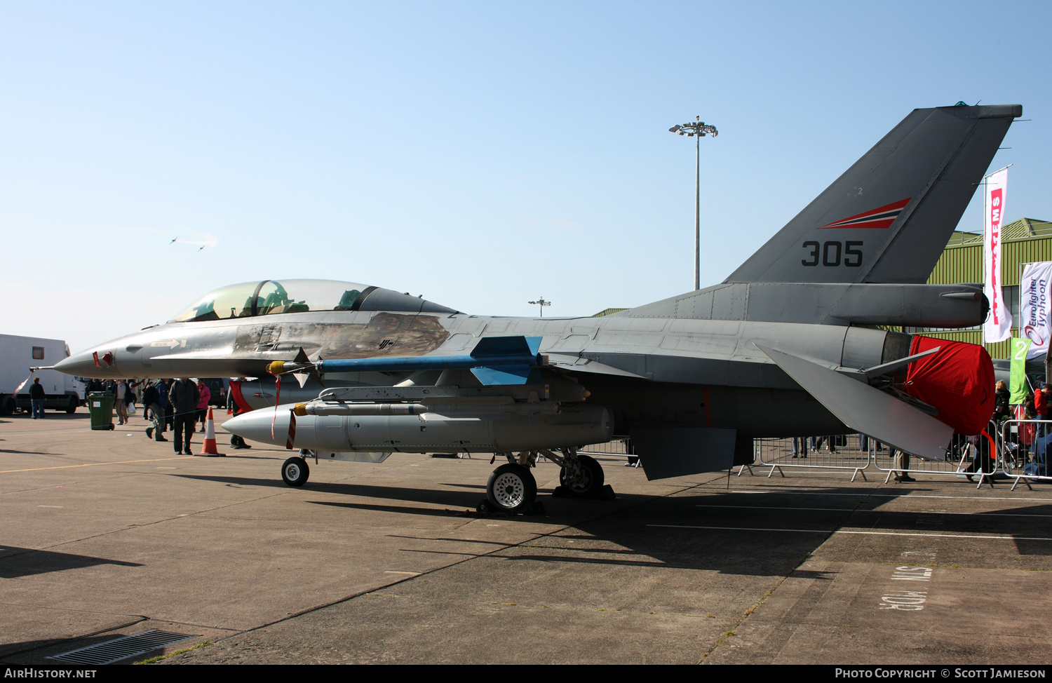 Aircraft Photo of 305 | General Dynamics F-16BM Fighting Falcon | Norway - Air Force | AirHistory.net #207873
