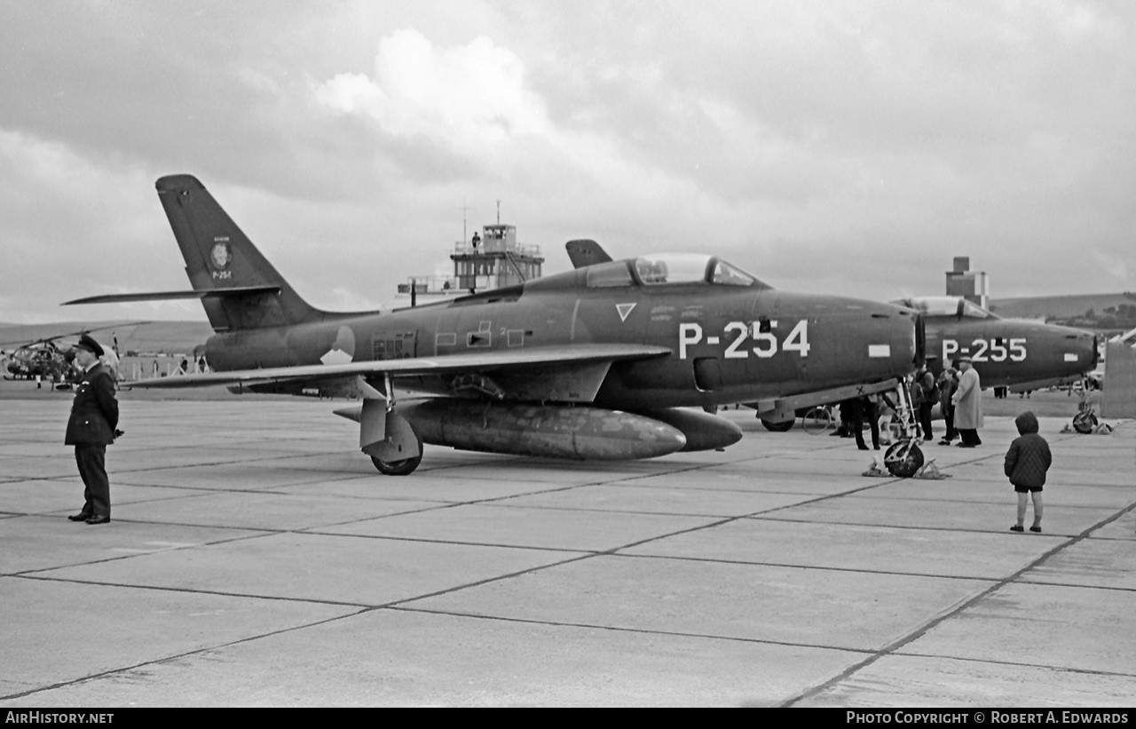 Aircraft Photo of P-254 | Republic F-84F Thunderstreak | Netherlands - Air Force | AirHistory.net #207892