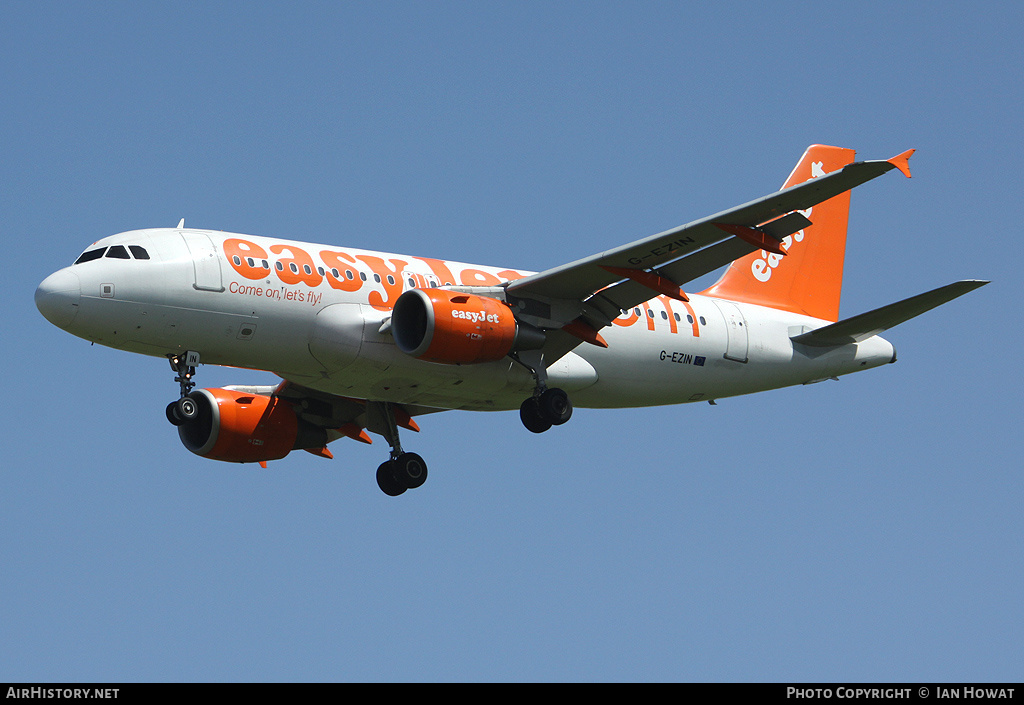 Aircraft Photo of G-EZIN | Airbus A319-111 | EasyJet | AirHistory.net #207893