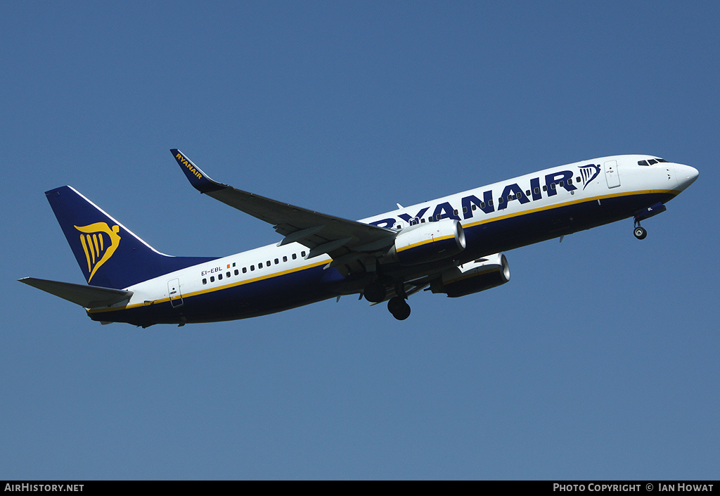 Aircraft Photo of EI-EBL | Boeing 737-8AS | Ryanair | AirHistory.net #207906
