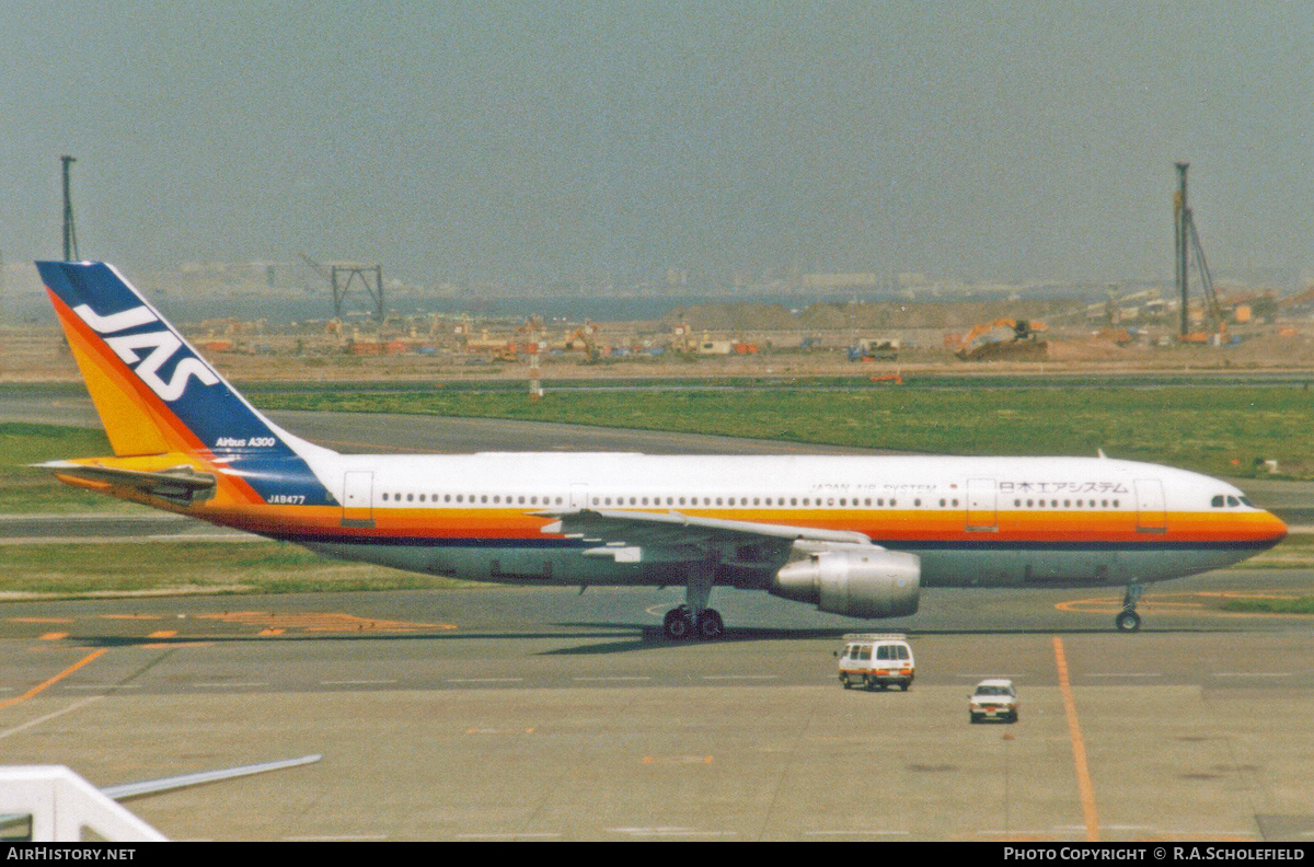 Aircraft Photo of JA8477 | Airbus A300B2K-3C | Japan Air System - JAS | AirHistory.net #207907