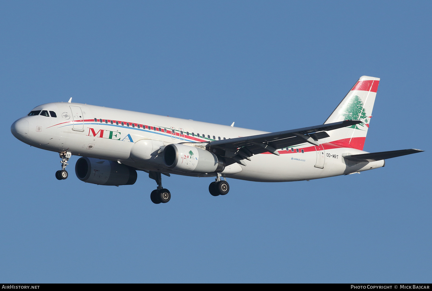 Aircraft Photo of OD-MRT | Airbus A320-232 | MEA - Middle East Airlines | AirHistory.net #207945