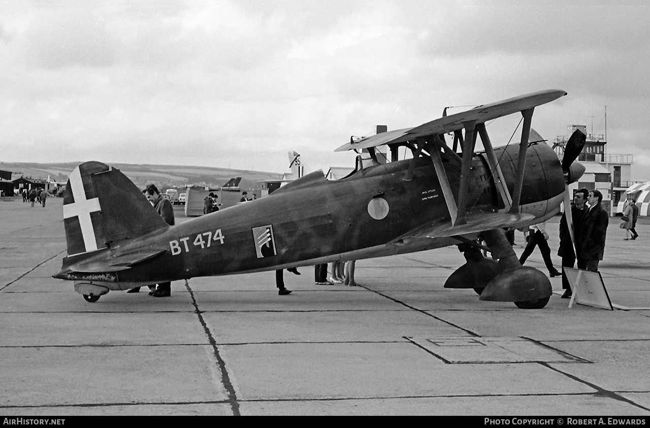 Aircraft Photo of BT474 | Fiat CR-42 Falco | UK - Air Force | AirHistory.net #208001