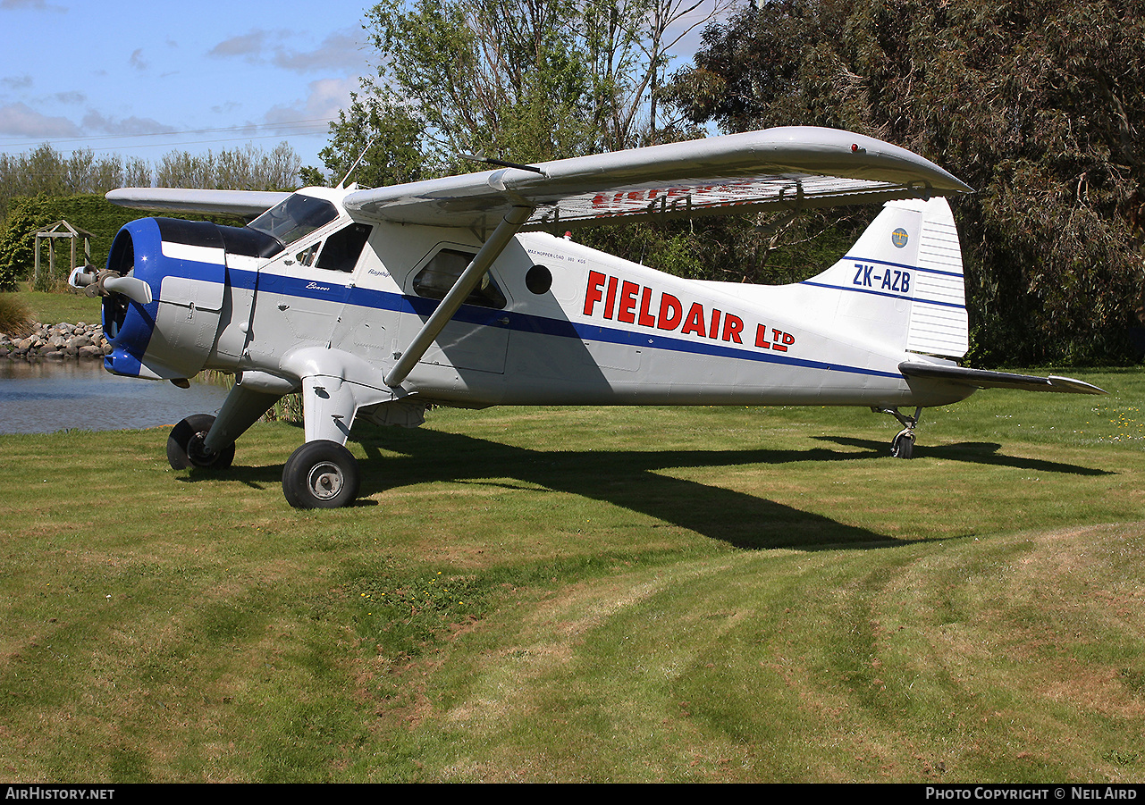 Aircraft Photo of ZK-AZB | De Havilland Canada DHC-2 Beaver Mk1 | Fieldair | AirHistory.net #208004