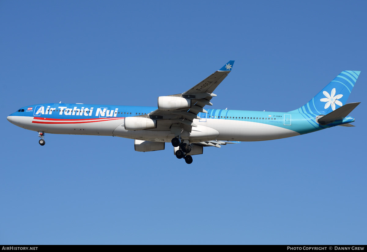 Aircraft Photo of F-OSEA | Airbus A340-313 | Air Tahiti Nui | AirHistory.net #208007