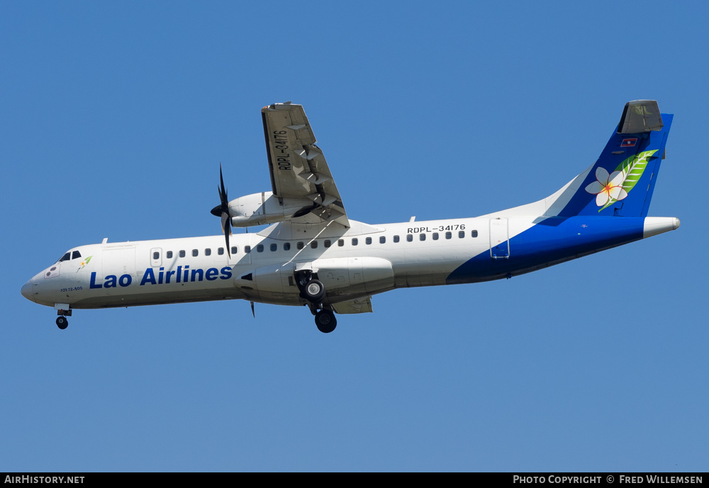 Aircraft Photo of RDPL-34176 | ATR ATR-72-500 (ATR-72-212A) | Lao Airlines | AirHistory.net #208012