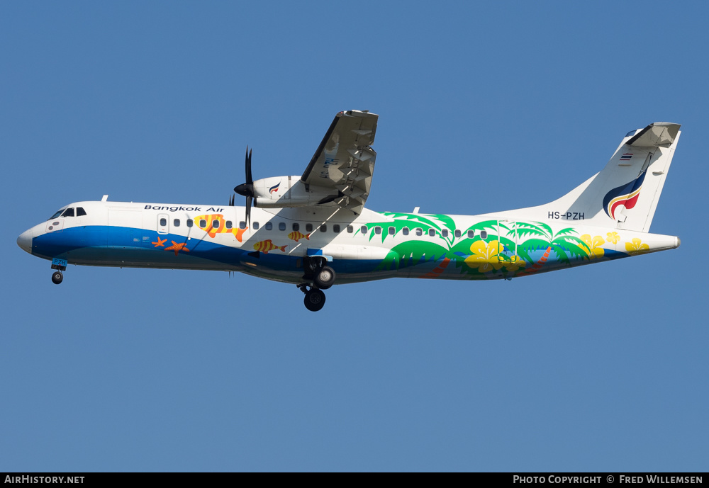 Aircraft Photo of HS-PZH | ATR ATR-72-600 (ATR-72-212A) | Bangkok Airways | AirHistory.net #208013