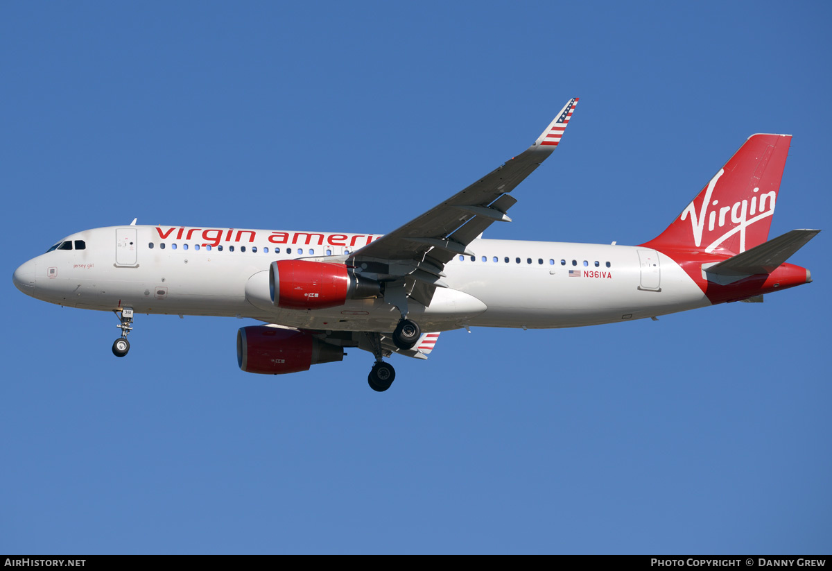 Aircraft Photo of N361VA | Airbus A320-214 | Virgin America | AirHistory.net #208037