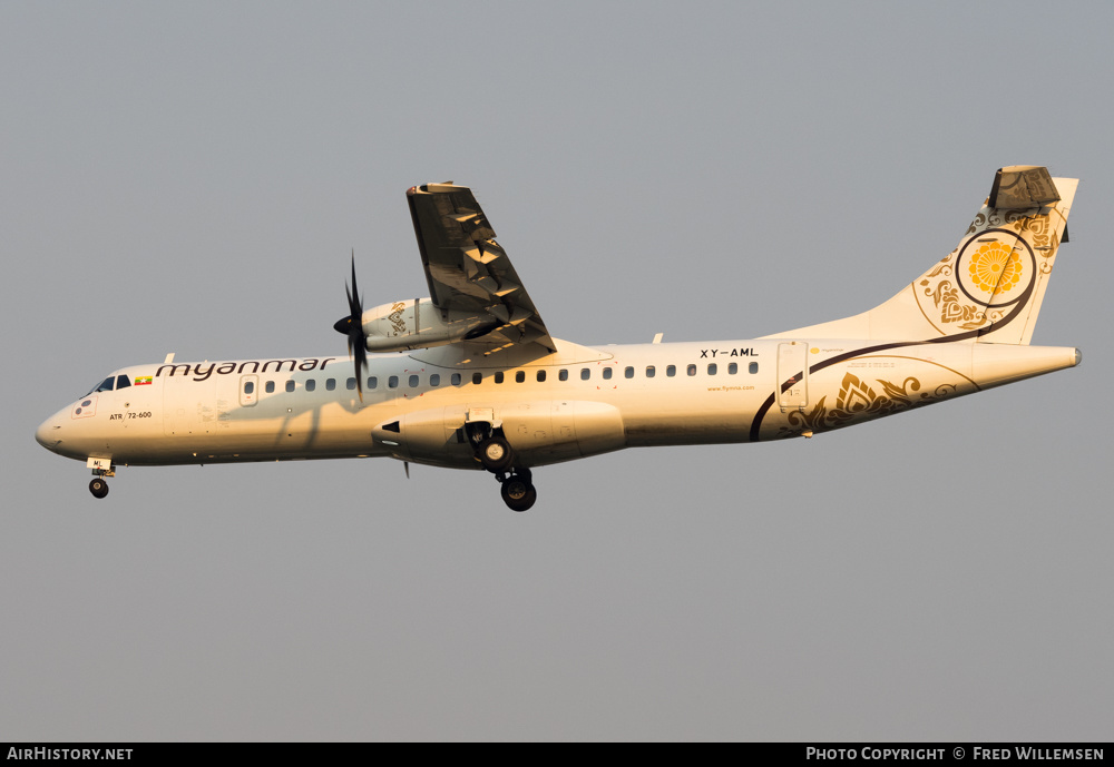 Aircraft Photo of XY-AML | ATR ATR-72-600 (ATR-72-212A) | Myanmar National Airlines | AirHistory.net #208038