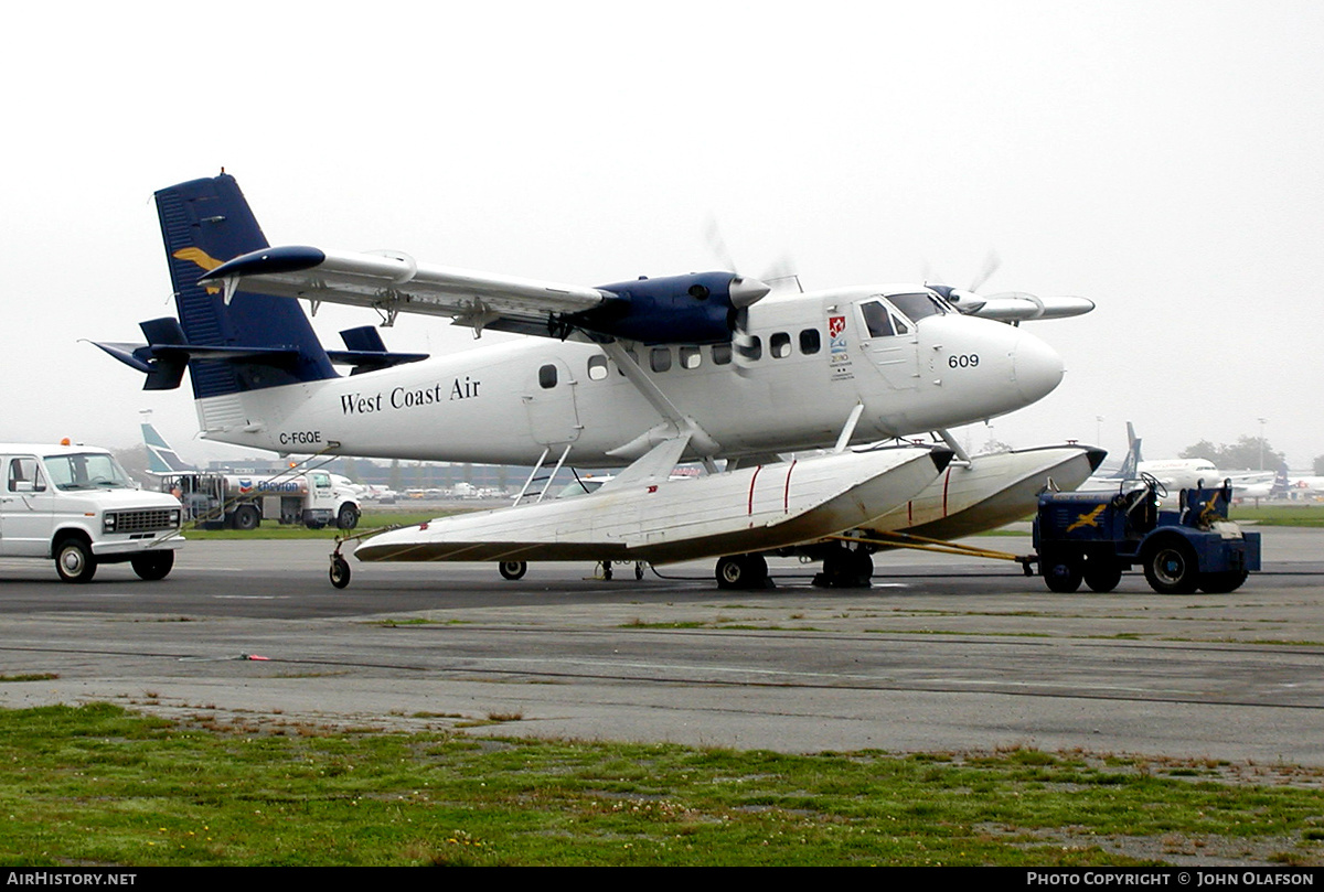 Aircraft Photo of C-FGQE | De Havilland Canada DHC-6-100 Twin Otter | Westcoast Air | AirHistory.net #208058