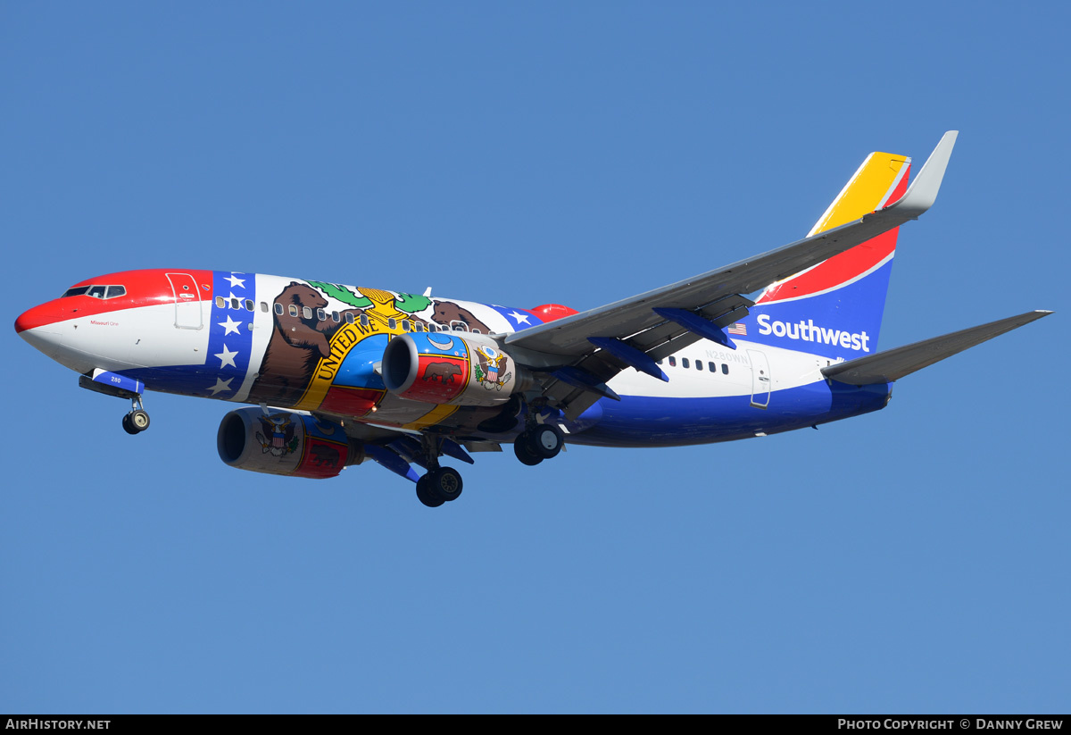 Aircraft Photo of N280WN | Boeing 737-7H4 | Southwest Airlines | AirHistory.net #208063