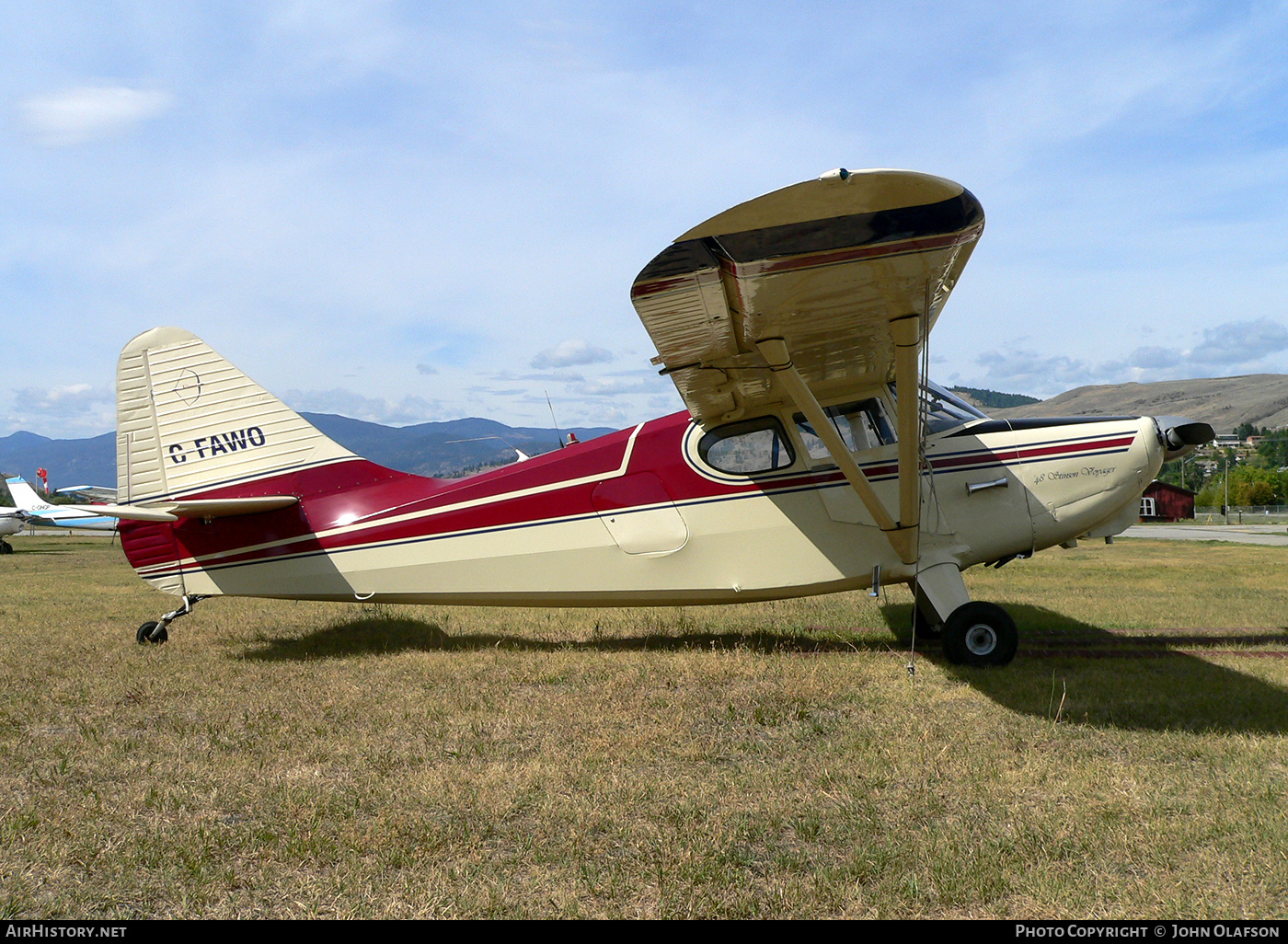 Aircraft Photo of C-FAWO | Stinson 108-3 Voyager | AirHistory.net #208071