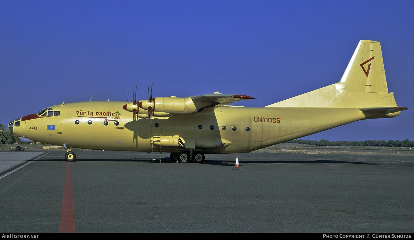 Aircraft Photo of UN-11005 | Antonov An-12BP | Varty Pacific Airlines | AirHistory.net #208075