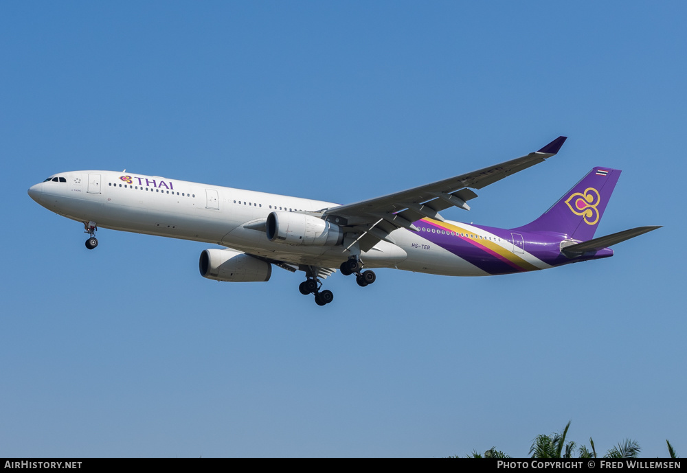 Aircraft Photo of HS-TER | Airbus A330-343E | Thai Airways International | AirHistory.net #208076