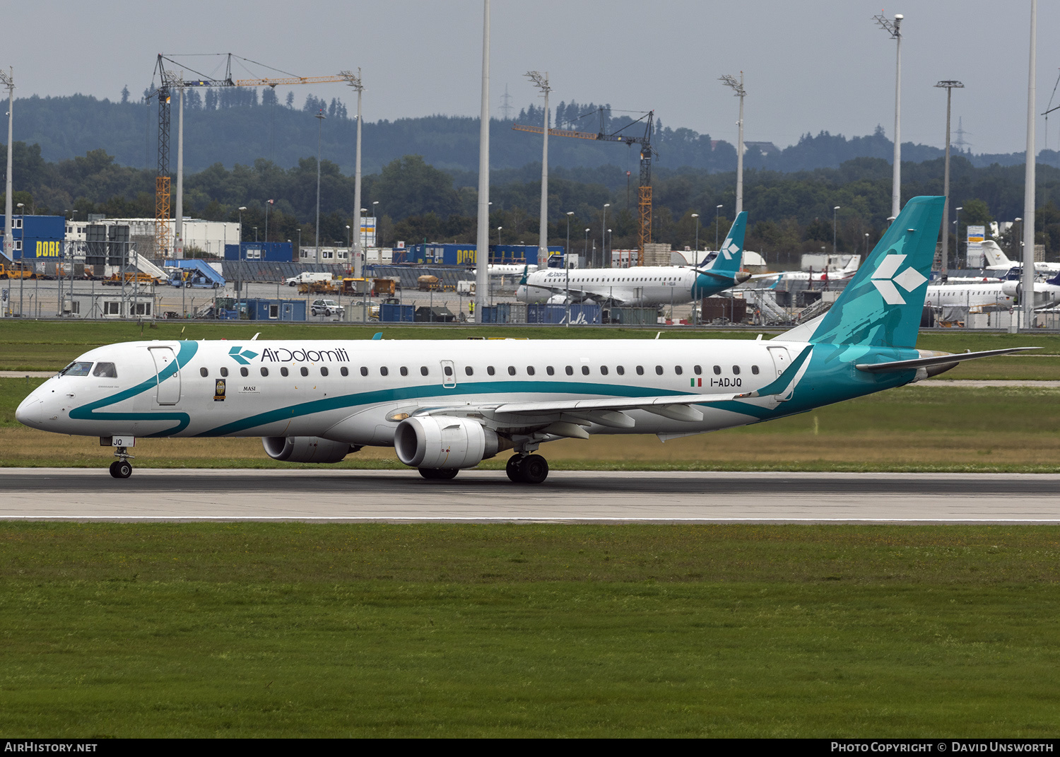 Aircraft Photo of I-ADJQ | Embraer 195LR (ERJ-190-200LR) | Air Dolomiti | AirHistory.net #208149