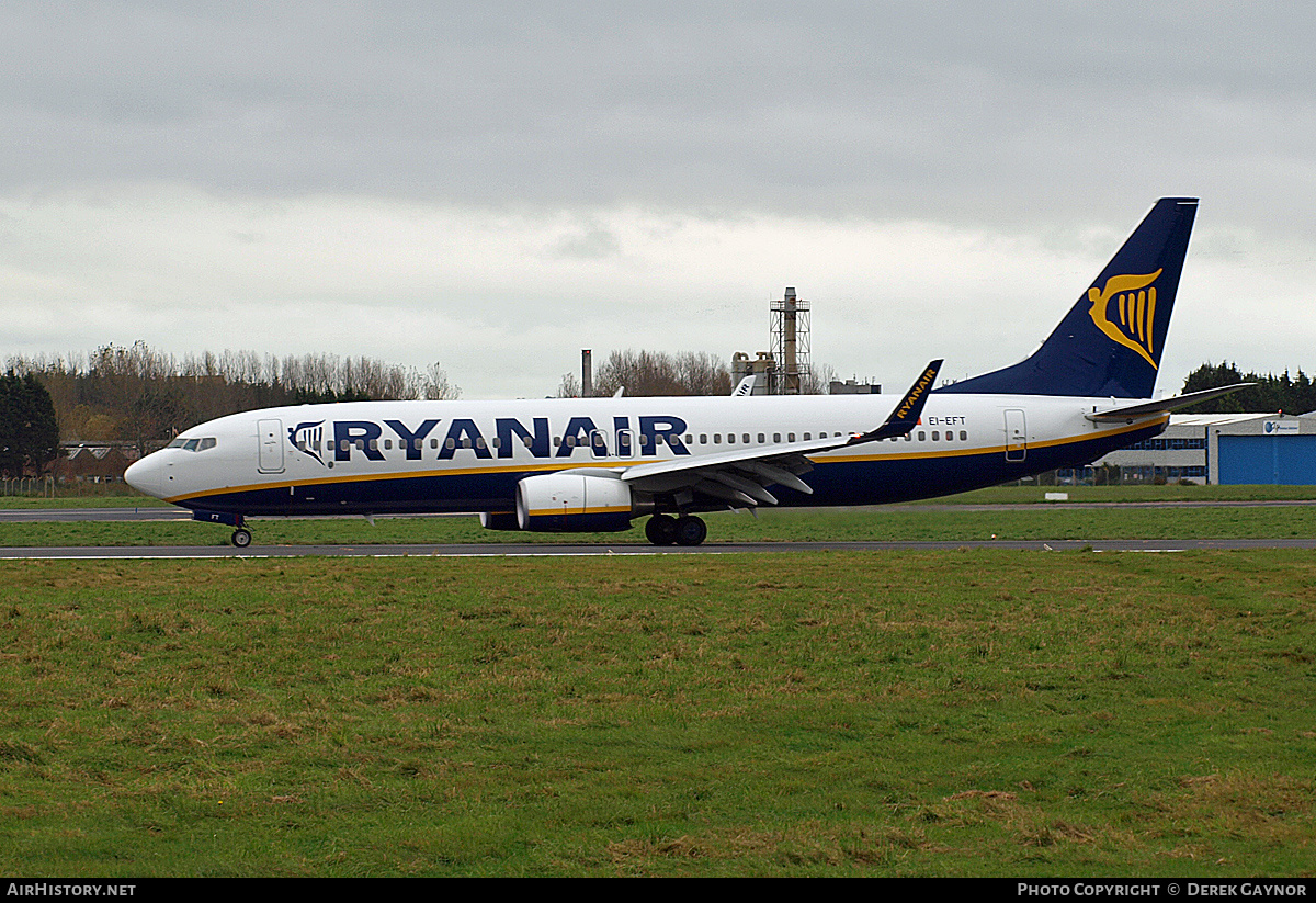 Aircraft Photo of EI-EFT | Boeing 737-8AS | Ryanair | AirHistory.net #208184