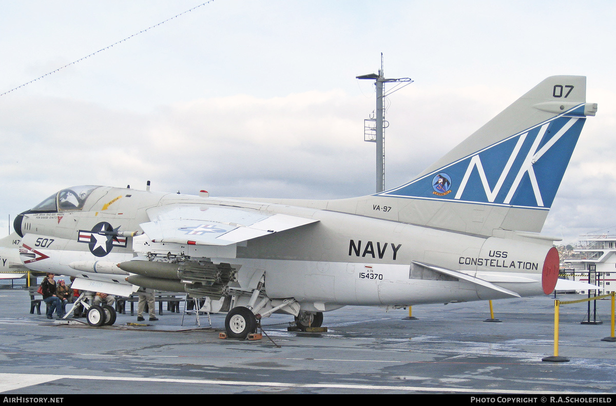 Aircraft Photo of 154370 | LTV A-7B Corsair II | USA - Navy | AirHistory.net #208207