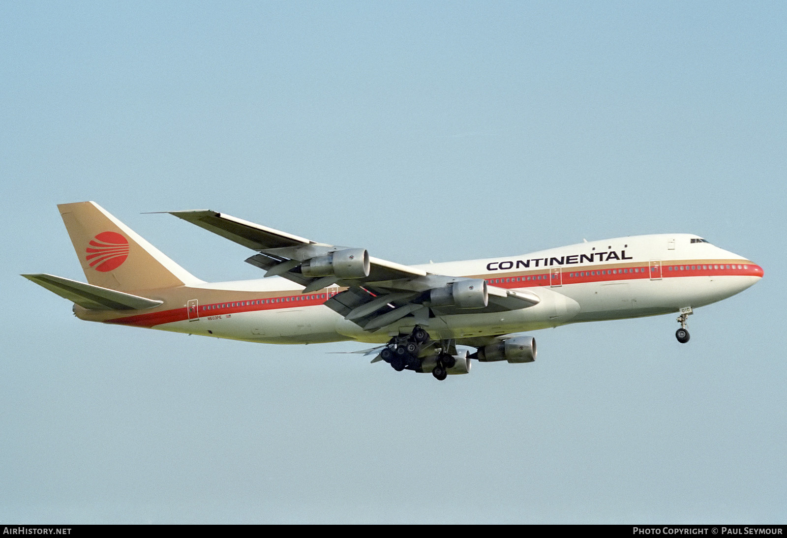 Aircraft Photo of N603PE | Boeing 747-143 | Continental Airlines | AirHistory.net #208221