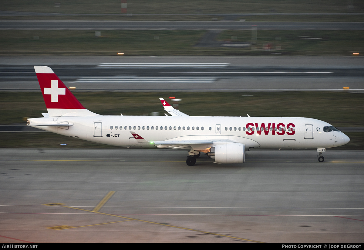 Aircraft Photo of HB-JCT | Airbus A220-371 (BD-500-1A11) | Swiss International Air Lines | AirHistory.net #208278