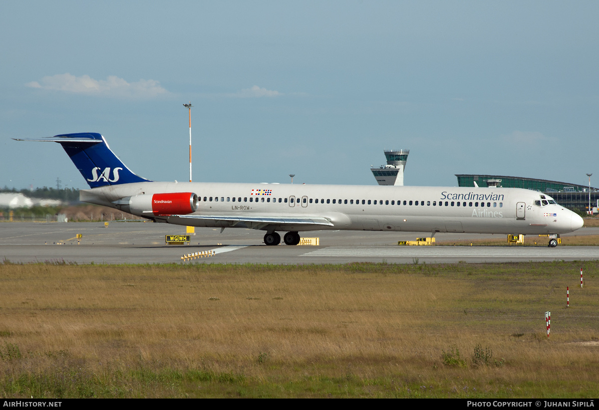 Aircraft Photo of LN-ROW | McDonnell Douglas MD-82 (DC-9-82) | Scandinavian Airlines - SAS | AirHistory.net #208312
