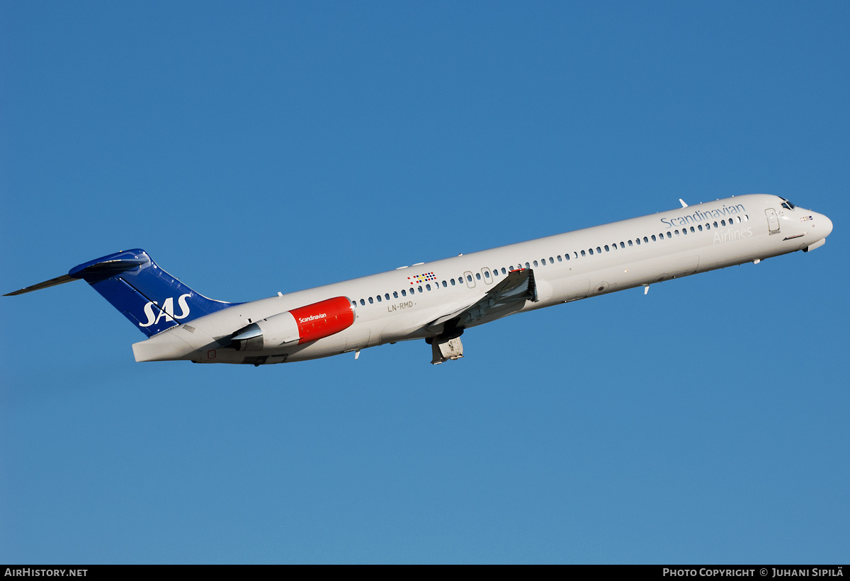 Aircraft Photo of LN-RMD | McDonnell Douglas MD-82 (DC-9-82) | Scandinavian Airlines - SAS | AirHistory.net #208318